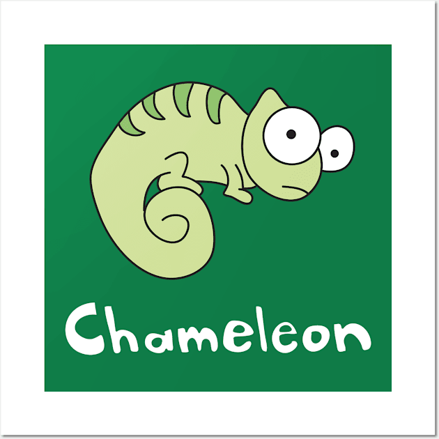 Chameleon Wall Art by ptdoodles